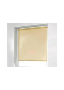 Seitenzugrollo K-home "Thermo Klemmfix-Rollo" Gr. 9, beige, B:55cm H:150cm, Polyester, Rollos, Seitenzugrollo, 1 St&uuml;ck