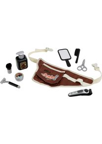Spielzeug-Frisierkoffer klein "Braun, Barberg&uuml;rtel mit Zubeh&ouml;r", braun, Rollenspielzeug, KinderB:15cm H:15cm T:8cm, Spielzeug-Frisierkoffer, B:15cm H:15cm T:8cm