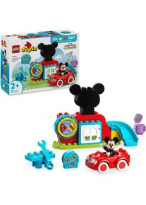 Konstruktionsspielsteine Lego "Mickys Clubhaus und Auto (10454), Lego DUPLO Disney &trade;", bunt, Spielbausteine, Baby, Kunststoff, Konstruktionsspielsteine, Made in Europe
