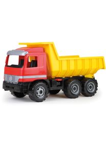 Spielzeug-LKW LENA "Giga Trucks, Muldenkipper Actros", gelb (gelb, rot), Spielzeugfahrzeuge, KinderB:27cm H:34cm T:62cm, Kunststoff, Spielzeug-LKW, Made in Europe, B:27cm H:34cm T:62cm