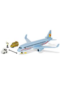 Spielzeug-Flugzeug Siku "Siku World, Verkehrsflugzeug (5402)", blau, Spielzeugfahrzeuge, KinderB:36cm H:13cm T:40cm, Spielzeug-Flugzeug, mit Licht, B:36cm H:13cm T:40cm