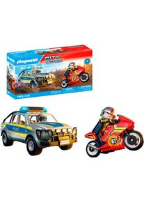 Konstruktions-Spielset Playmobil "Verfolgungsjagd mit Polizei Pick-Up (71875), Action Heroes", bunt, Spielbausteine, Kinder, Kunststoff, Konstruktions-Spielset, mit Licht und Sound; Made in Europe