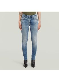 G-Star Raw Skinny-fit-Jeans G-STAR "3301", Damen, Gr. 28, L&auml;nge 30, faded blau halite, Denim/Jeans, Obermaterial: 92% Baumwolle, 6% Elastomultiester, 2% Elasthan, skinny fit normal, Jeans Skinny-fit-Jeans, mit Stretch