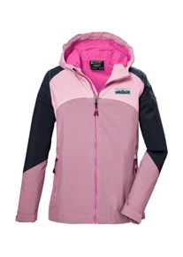 Funktionsjacke Killtec "KOS 150 GRLS JCKT", Kinder, Gr. 176, rosa (altrosa), Obermaterial: 100% Polyester.Futter: 100% Polyester, Jacken Funktionsjacke, Wind- und wasserdichte Kinderjacke mit verstellbarer Kapuze