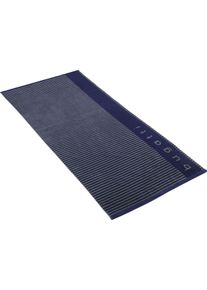 Saunatuch Bugatti "Raffaele", blau (marine blau), B:90cm L:200cm, Walkfrottee, Obermaterial: 100% Baumwolle, Handt&uuml;cher, Saunatuch, in harmonischen Farben