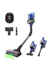 TINECO Akku-Hand-und Stielstaubsauger "Pure One S50 Pro", blau, silber, B:27,7cm H:115cm T:26cm, Akkusauger, Freistehende Ladestation, Anpassung der Saugleistung, 95Min Power-Akku, Akku-Hand-und Stielstaubsauger