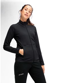 Fleecejacke Maier Sports "DA-MIDLAYERJACKE SINAIA W", Damen, Gr. 42, schwarz, Obermaterial: 100% Polyester, Jacken Fleecejacke
