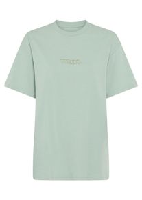 T-Shirt Vans "W ESSENTIAL OS TEE", Damen, Gr. XL (42), gr&uuml;n (gray olive), Obermaterial: 100% Baumwolle, Rundhals, Shirts T-Shirt, f&uuml;r Erwachsene, sportlicher Stil, aus Baumwolle