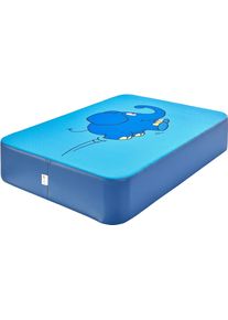 Weichbodenmatte "H&uuml;pfpolster S dunkelblau, Die Maus, Elefant", blau (blau elefant), HIPP-HOPP - DAS H&Uuml;PFPOLSTER, Sportmatten, Kinder, B/H/L: 70cm x 17cm x 97cm, Weichbodenmatte, H&uuml;pfmatte; 97x70x17 cm; Made in Germany, B:70cm H:17cm L:97cm