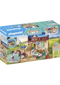 Konstruktions-Spielset Playmobil "Reittherapie & Tierarztpraxis (71352), Horses of Waterfall", bunt, Spielbausteine, Kinder, Kunststoff, Konstruktions-Spielset