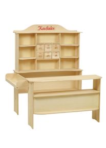 Kaufladen Roba "Verkaufsstand, Natur", beige (natur), Kaufl&auml;den, KinderB:107cm H:120cm T:95cm, Kaufladen, B:107cm H:120cm T:95cm