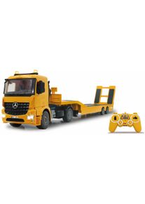 RC-Truck Jamara "Tieflader Arocs", gelb, Fernlenkfahrzeuge, KinderB:85cm H:18cm T:13cm, Kunststoff, RC-Truck, mit Sound, B:85cm H:18cm T:13cm