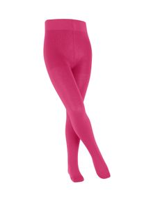 Strickstrumpfhose Falke "Family", M&auml;dchen, Gr. 122/128, pink (fuchsia), Obermaterial: 94% Baumwolle, 4% Polyamid, 2% Elasthan, unifarben, elastisch, Strumpfhosen Strickstrumpfhose, atmungsaktiv, blickdicht, uni