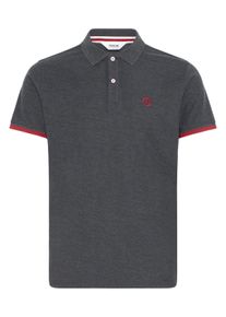 !Solid Poloshirt SOLID "Poloshirt SDBenjaminPolo", Herren, Gr. L, blau (ins bl mel), Obermaterial: 60% Baumwolle CO. 40% Polyester PES., Shirts Poloshirt