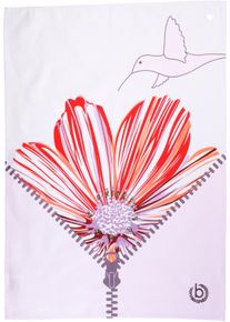 Geschirrtuch Bugatti "Zip & Surprise", bunt (flieder, rot, bunt), B:50cm L:70cm, 100% Baumwolle, Geschirrt&uuml;cher, Geschirrtuch