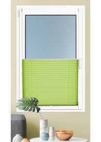 Plissee Kutti "Brisa" Gr. 9, gr&uuml;n, B:90cm H:140cm, Obermaterial: 100% Polyester, Plissees, Plissee, Klemmfix, Sichtschutz, blickdicht, einfarbig, Klemmtr&auml;ger