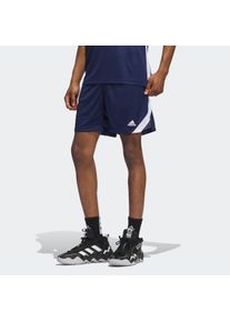 Trainingsshorts adidas Performance "M ICON SQUAD S", Herren, Gr. 3XL, N-Gr, blau (team navy blau, wei&szlig;), Obermaterial: 100% Polyester, clean, Hosen Trainingsshorts