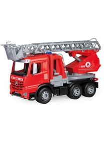 Spielzeug-Feuerwehr LENA "Worxx, Leiterfeuerwehr Mercedes Arocs", rot (rot, silberfarben, schwarz), Spielzeugfahrzeuge, KinderT:48cm, Kunststoff, Spielzeug-Feuerwehr, Made in Europe, T:48cm