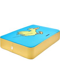 Weichbodenmatte "H&uuml;pfpolster S gelb, Die Maus, Ente", gelb (gelb ente), HIPP-HOPP - DAS H&Uuml;PFPOLSTER, Sportmatten, Kinder, B/H/L: 70cm x 17cm x 97cm, Weichbodenmatte, H&uuml;pfmatte; 97x70x17 cm; Made in Germany, B:70cm H:17cm L:97cm
