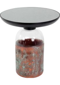 Beistelltisch PAROLI, grau (bronze, kupfer, spiegel), B:50cm H:54cm T:50cm, Tische, Beistelltisch