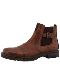 Winterboots Mustang Shoes "Midor", Herren, Gr. 44, braun, Lederimitat, Textil, Schuhe Winterboots, Business Stiefel, Boots mit Warmfutter