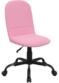 B&uuml;rostuhl ByLiving "Trolly", schwarz (pink, schwarz, pink), B:42cm H:95cm T:54cm, Metall, Polyester, St&uuml;hle, B&uuml;rostuhl, moderner Kinderstuhl / Drehstuhl, clever zusammenklappbar