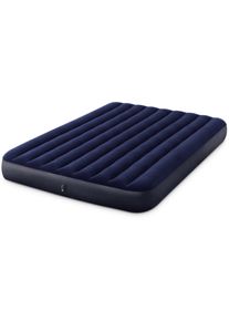 Luftbett Intex "DURA-BEAM Classic Downy Airbed" Gr. 152, blau, Luftbetten, B/H/L: 152cm x 25cm x 203cm, Vinyl, Luftbett, B:152cm H:25cm L:203cm