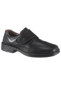 Klettschuh Josef Seibel "Bradfjord 06", Herren, Gr. 48, Leder, schwarz, Schuhe Klettschuh, Slipper, Festtagschuh, Komfortschuh in weiter Form