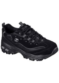 Sneaker Skechers "D&acute;Lites - Biggest Fan", Damen, Gr. 42, anthrazit, Leder, Synthetik, Textil, Schuhe Sneaker, Freizeitschuh, Halbschuh, Schn&uuml;rschuh im trendigen Chunky-Style