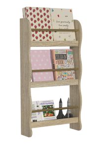 Wandregal Vcm "Holz Kinderregal B&uuml;cherregal Kinder Regal Kilaro", braun (honig, eiche), Regale, Wandregal
