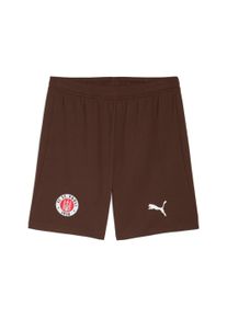Trainingsshorts Puma "FCSP SHORTS REPLICA", Herren, Gr. L, N-Gr, braun (espresso braun), Web, Obermaterial: 100% Polyester, regular fit normal, Hosen Trainingsshorts, f&uuml;r Fu&szlig;ball, leichtes und atmungsaktives Material, Regular Fit