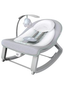 Babywippe Ingenuity "Keep Cozy, Weaver", Baby, grau (grau, gr&uuml;n), Kunststoff, Metall, Stoff, Babywippen Babywippe, mit abnehmbarem H&auml;ngespielzeug
