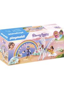 Konstruktions-Spielset Playmobil "Himmlischer Pegasus mit Regenbogen (71361), Princess Magic", bunt, Spielbausteine, Kinder, Kunststoff, Konstruktions-Spielset, Made in Europe