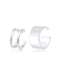 Schmuckset HAZE & GLORY "Ohrringe Earcuff New Basic Look" Gr. 5, silber, Ohrringe, Herren, 5, Schmuckset