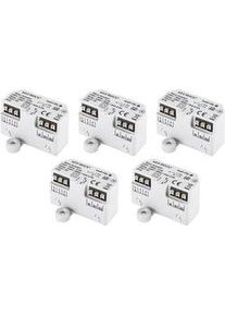 homematic IP Smart-Home-Steuerelement "Jalousieaktor - Unterputz 5er Set", wei&szlig;, B:5,4cm H:3,3cm T:4,1cm, Smart-Home-Stationen, Smart-Home-Steuerelement