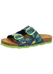 Hausschuh Lico "Pantolette Bioline Universe", M&auml;dchen, Gr. 28, gr&uuml;n, Synthetik, Schuhe Hausschuh