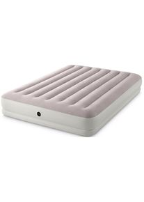 Luftbett Intex "Dura-Beam Prestige mid-rise mit USB150 Pumpe" Gr. 152, grau, Luftbetten, B/H/L: 152cm x 30cm x 203cm, Kunstseide, Vinyl, Luftbett, B:152cm H:30cm L:203cm