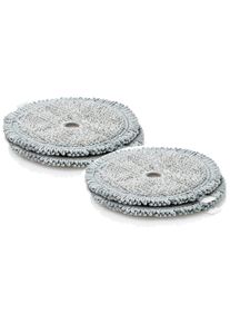 Bosch Mikrofaserpad "BHZUPAD1", grau (steingrau), H:14mm T:0,5cm &Oslash;:14cm, Putzt&uuml;cher, Durchmesser 14 cm, 4 St&uuml;ck, Mikrofaserpad