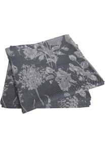 Stoffserviette Adam "Flower Cuve&eacute; Light" Gr. 1, blau (dunkelblau), B:30cm L:30cm, Obermaterial: 100% Baumwolle, Servietten, Stoffserviette