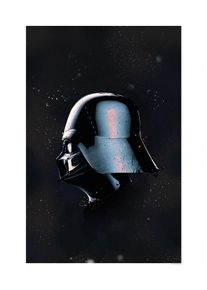 Bild Komar "Star Wars Classic Helmets Vader", schwarz-wei&szlig; (farbe bild(er): schwarz, wei&szlig;), B:50cm H:70cm, Holz, Papier, Bilder, Bild, Wandbild zur Dekoration im Kinderzimmer - ohne Rahmen