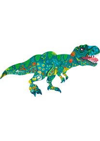 Konturenpuzzle HAPE "Dinosaurier", bunt, Puzzles, KinderB:100cm T:28cm, Papier, Pappe, Konturenpuzzle, B:100cm T:28cm