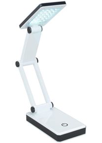 Maximex LED Schreibtischlampe "faltbar", wei&szlig;, H: 24cm, 1 Stk., Leuchten, LED Lampe, stufenlos verstellbar, USB-Port oder Batteriebetrieb, LED Schreibtischlampe