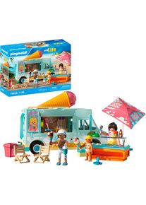 Konstruktions-Spielset Playmobil "Ice Cream Truck mit Surfshop (71904), My Life", bunt, Spielbausteine, Kinder, Kunststoff, Konstruktions-Spielset, Made in Germany