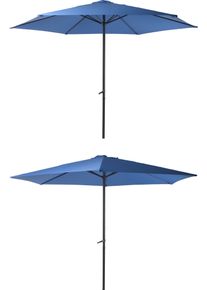 Sonnenschirm Garden Pleasure, blau, Bezug: 100% Polyester, Standschirme, Sonnenschirm, &Oslash; 300 cm, blau