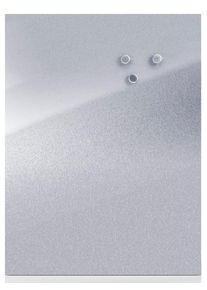 Magnettafel zeller PRESENT, grau (silberfarben), Edelstahl, Tafeln, Magnettafel, aus Edelstahl