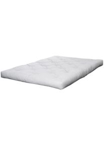 Futonmatratze Karup Design "Double Latex Futon, 18 cm hoch, mehrere Gr&ouml;&szlig;en, handgefertigt", beige (wei&szlig;), B:120cm H:18cm L:200cm, Bezug Matratze: 100% Baumwolle, Matratzen, Futonmatratze, Aus Baumwolle mit einem Kern aus Latexschaum. Made in Europe