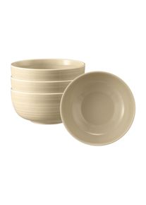 Schale Seltmann Weiden "M&uuml;slischalen Terra &oslash; 15 cm 4er Set", beige (sandbeige), L:15cm, Sch&uuml;sseln, Schale