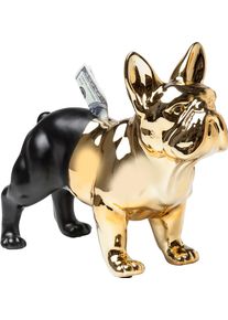 Schmuckkasten KARE DESIGN "Spardose Bulldog Gold-Schwarz", gold (goldfarben), B:34cm H:27,5cm T:14,5cm, Aufbewahrungsboxen, Schmuckkasten