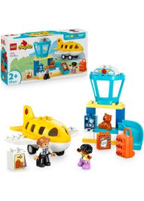 Konstruktionsspielsteine Lego "Erster Besuch im Flughafen (10443), Lego DUPLO Town", bunt, Spielbausteine, Baby, Kunststoff, Konstruktionsspielsteine, Made in Europe