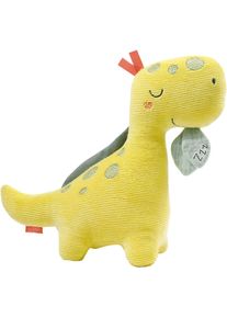 babyFEHN Kuscheltier FEHN "Happy Dino", gelb, Pl&uuml;schfiguren, KinderB:20cm H:23cm T:6,9cm, Kuscheltier, mit &raquo;Glow-in-the-dark&laquo;-Bestickung & Nachtlicht-Modul, B:20cm H:23cm T:6,9cm